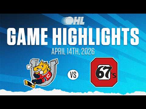 OHL Highlights: Barrie Colts @ Ottawa 67's Apr. 14, 2026