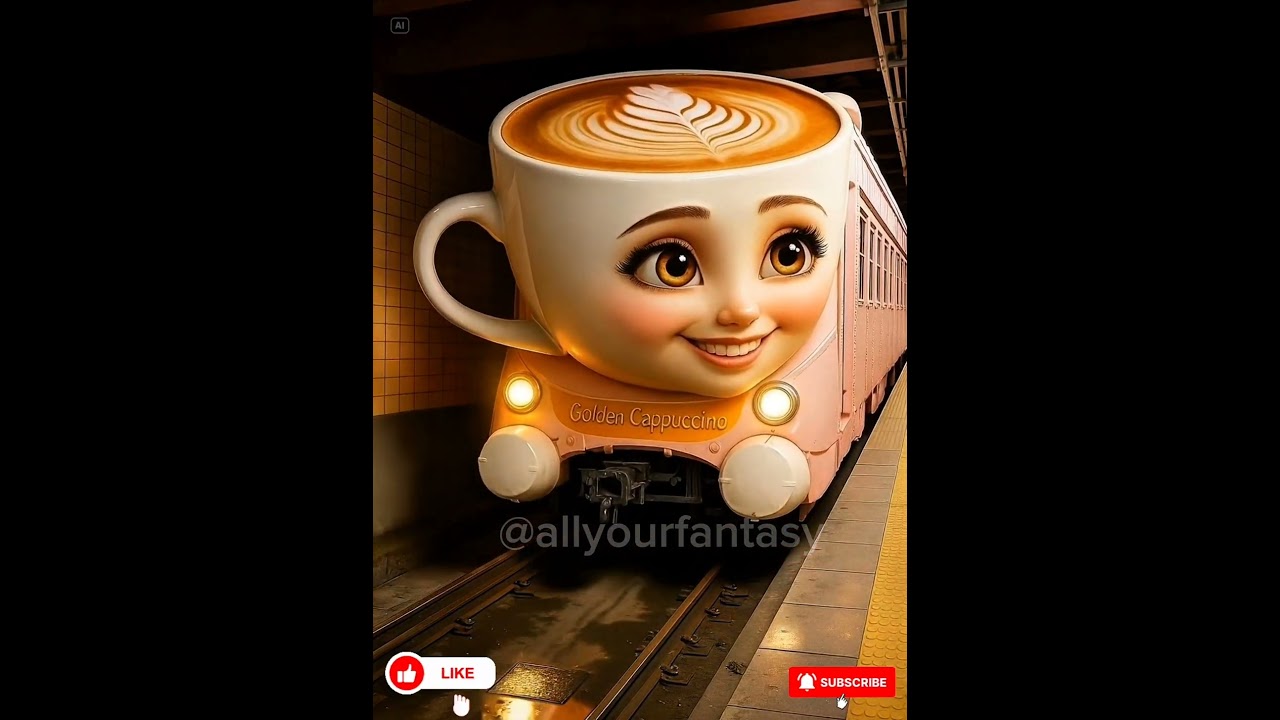 Japanese Ballerina Cappuccino Train Arrives βοΈπ