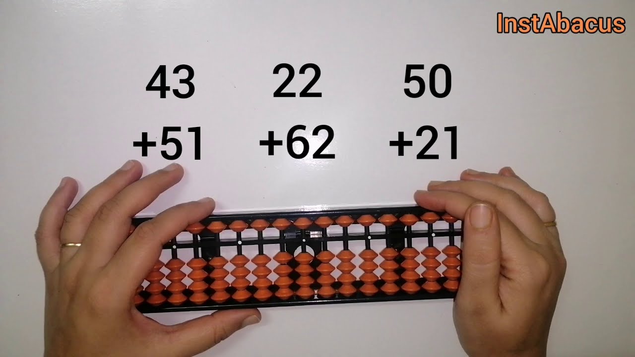 Simple Addition of Two-Digit Numbers Using Abacus