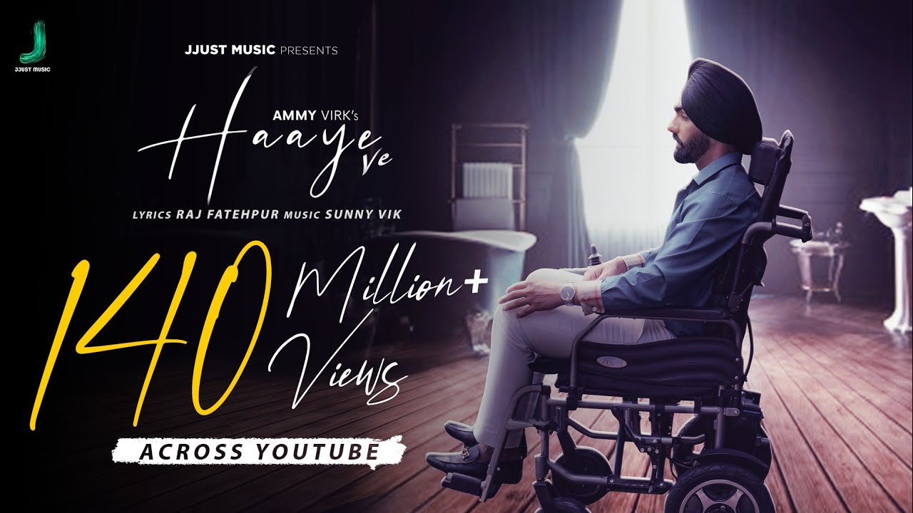 Haaye Ve 🎶 Ammy Virk's Latest Punjabi Hit | Official Video by Jjust Music