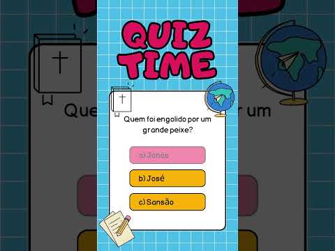 Quiz bíblico com respostas - Quiz da Bíblia #quiz #biblia #conhecimento #quizbiblico #tiktok