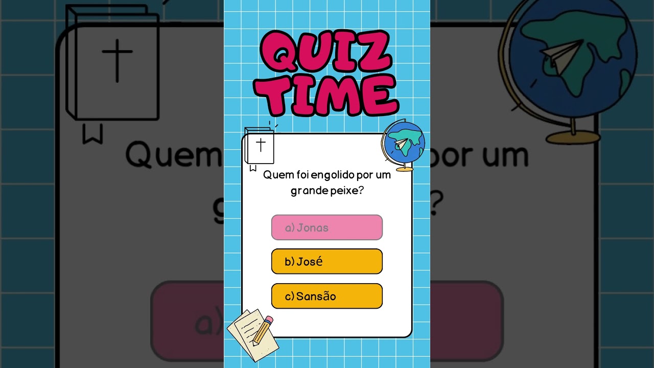 Quiz bíblico com respostas - Quiz da Bíblia #quiz #biblia #conhecimento #quizbiblico #tiktok