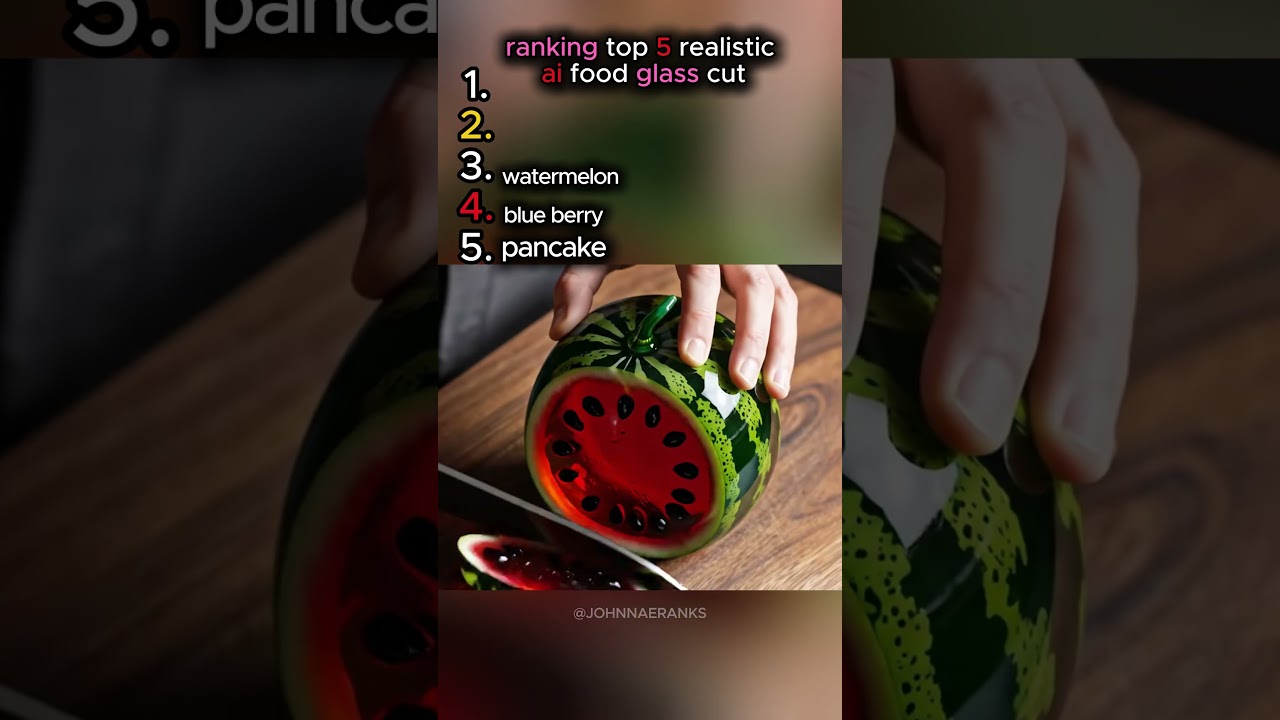 Top 5 Realistic AI-Generated Glass Food ๐ฝ๏ธ