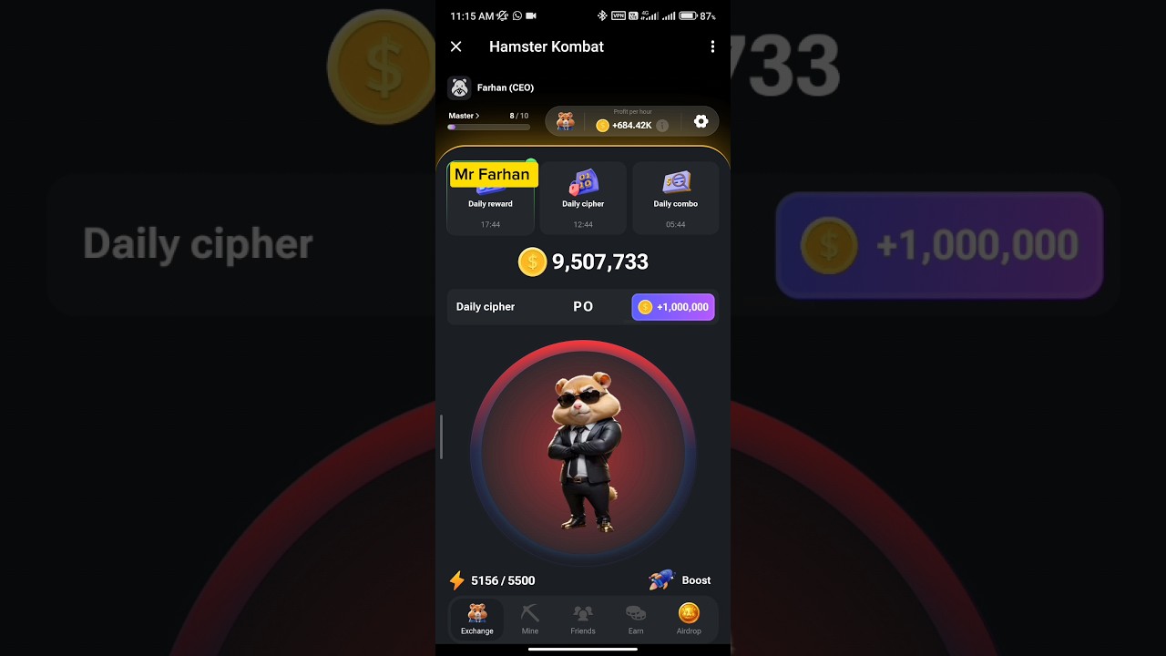 🔥 Hamster Kombat Daily Cipher & Airdrop Updates – Claim Today!