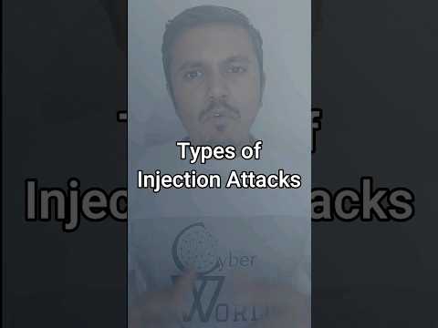 types of injection attacks | injection attack in hindi | #shorts | Cyber World Hindi