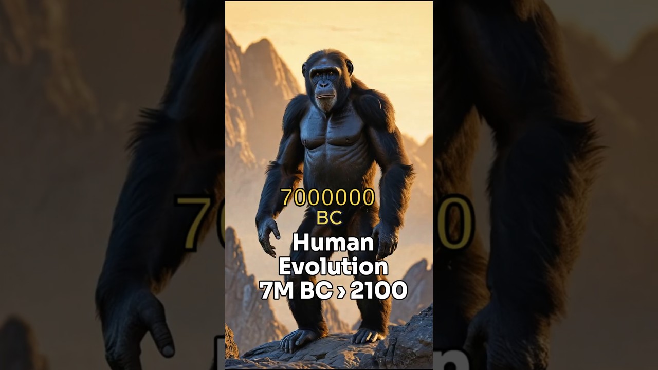 Human Evolution: 7 Million BC to 2100 π