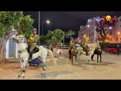 تطويق أمني كبير بمحيط الملعب عقب أحداث الشغب التي وقعت بعد الكلاسيكو