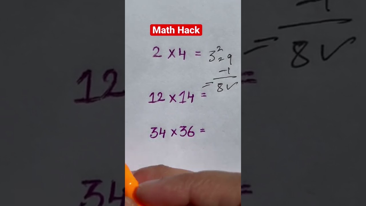 Math hack #math #youtube #mathtrick #shorts #learning #tutor