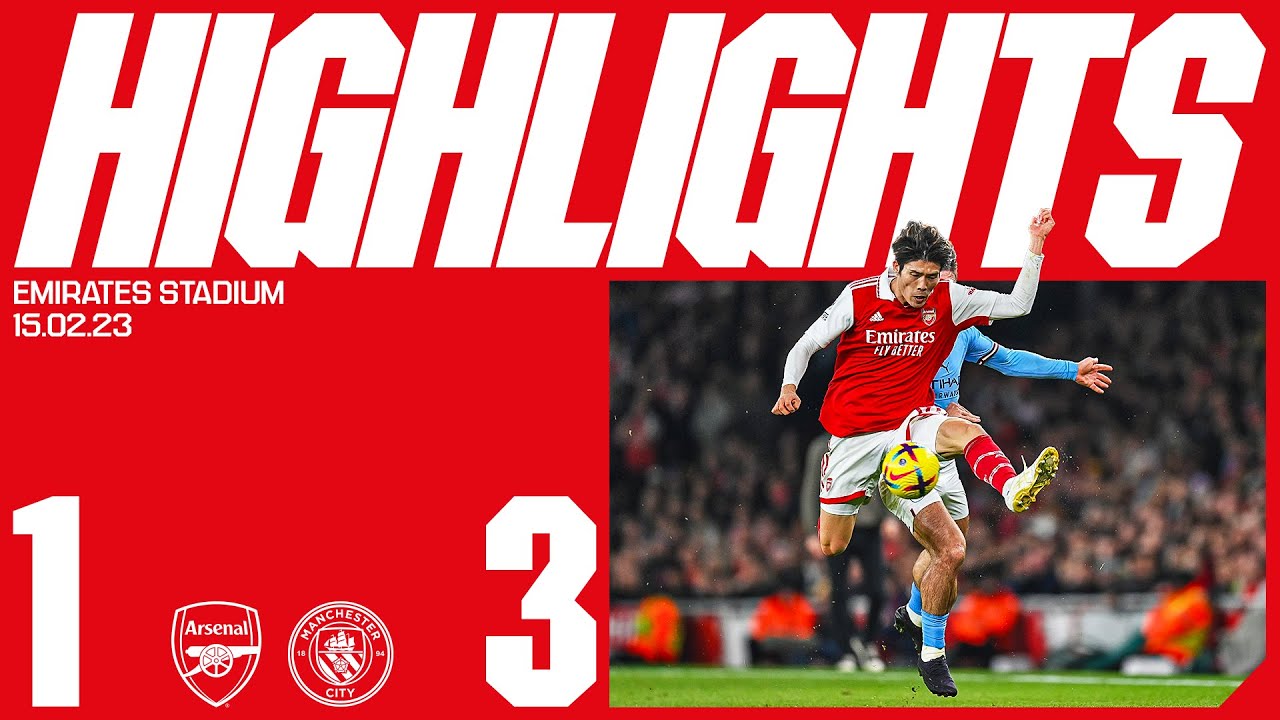 Arsenal Falls to Manchester City 1-3 | Premier League Highlights ⚽