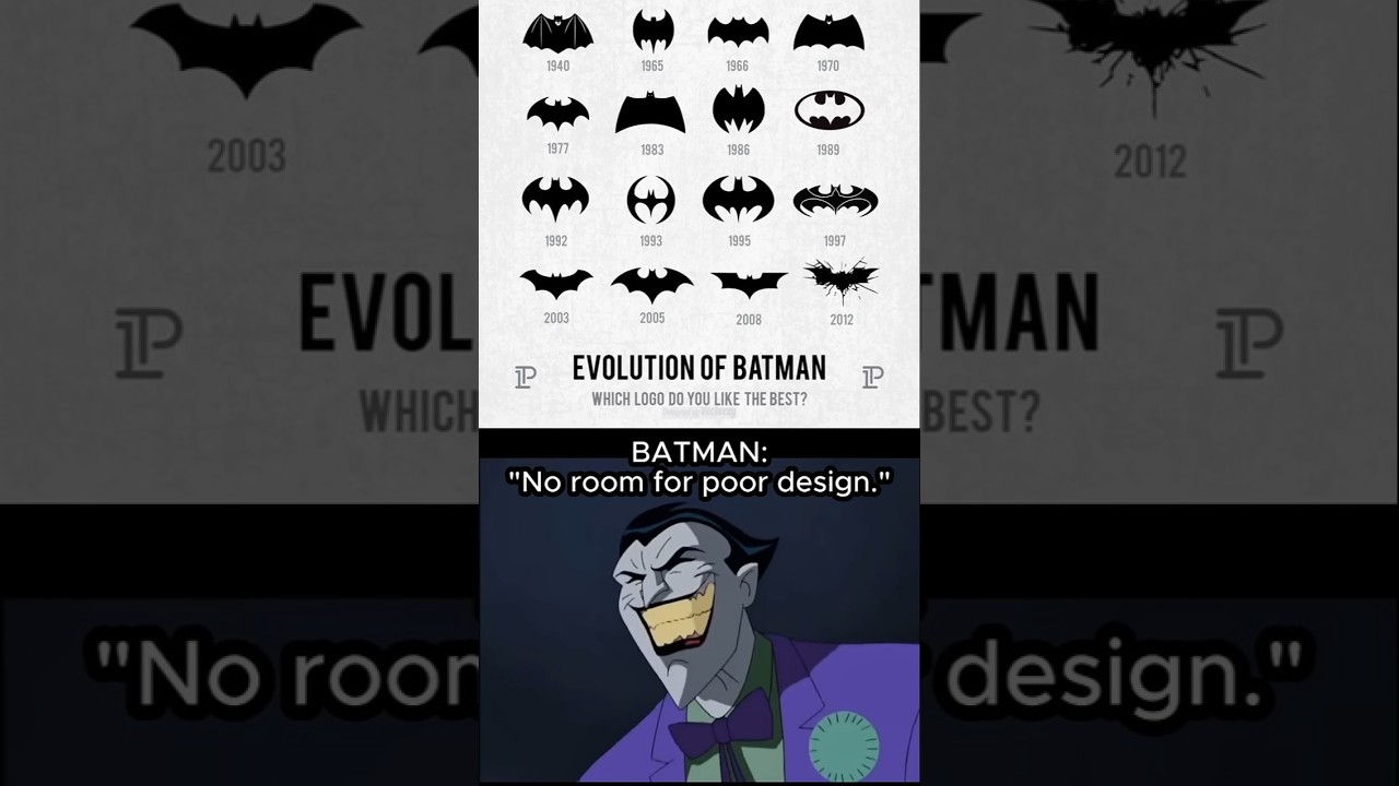 No Room for Poor Design 🦇 | Batman Logo Edit #shorts