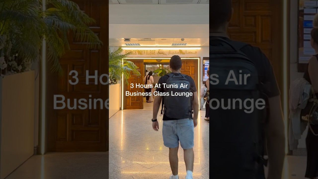 3 Hours in Tunis Air Business Class Lounge ✈️ | Why I Was Stopped by Airport Police