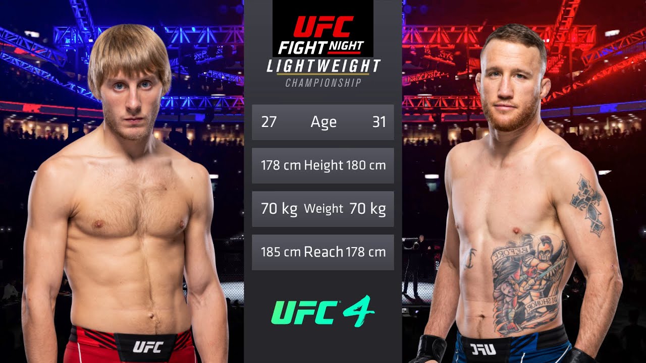 Paddy Pimblett vs Justin Gaethje - UFC Fight of the Night 🥊