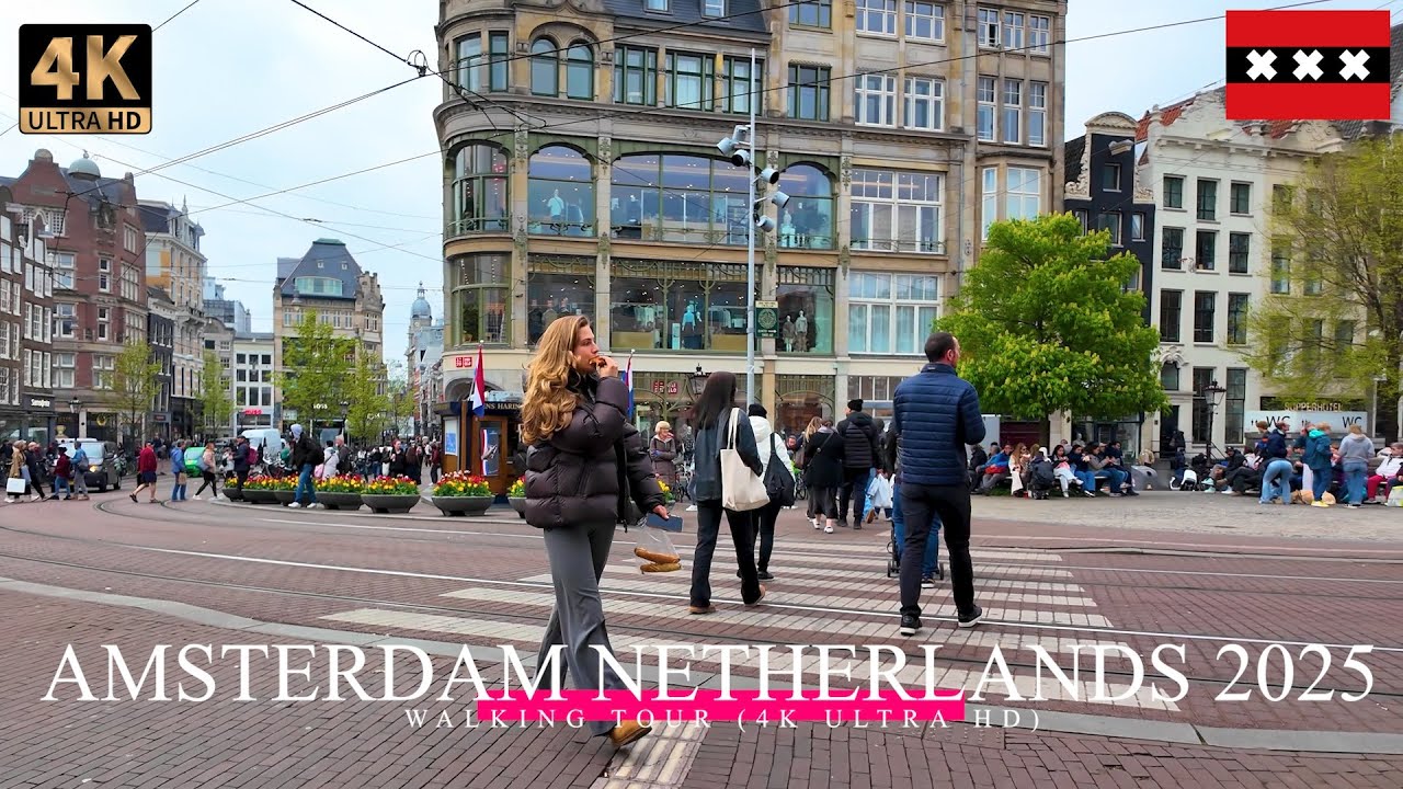 Amsterdam Walking Tour 2025 in 4K 🌷