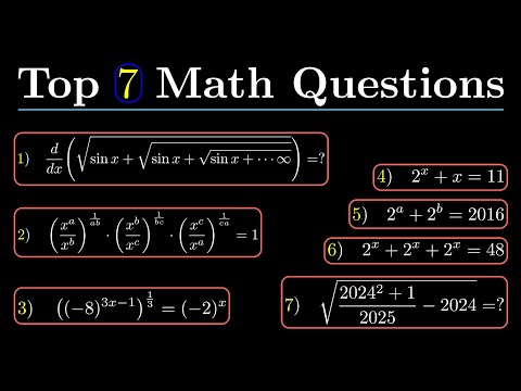Top 7 math Olympiad Question | Popular problems #IMO