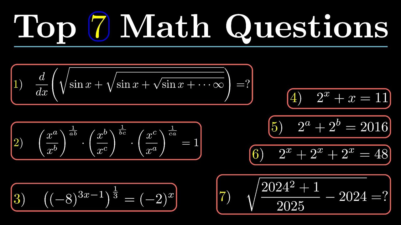 Top 7 Challenging Math Olympiad Problems to Test Your Skills 🧠