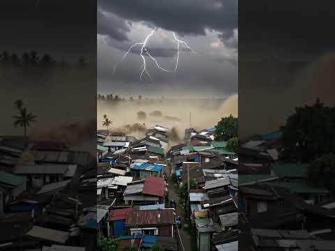 Gempa & Banjir Bandang! Pemukiman Warga Luluhlantak Seketika #viral #shorts