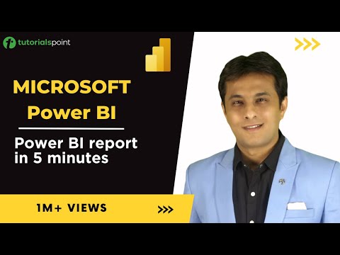 Mastering Microsoft Power BI | Create Power BI Report in 5 Minutes | Tutorialspoint