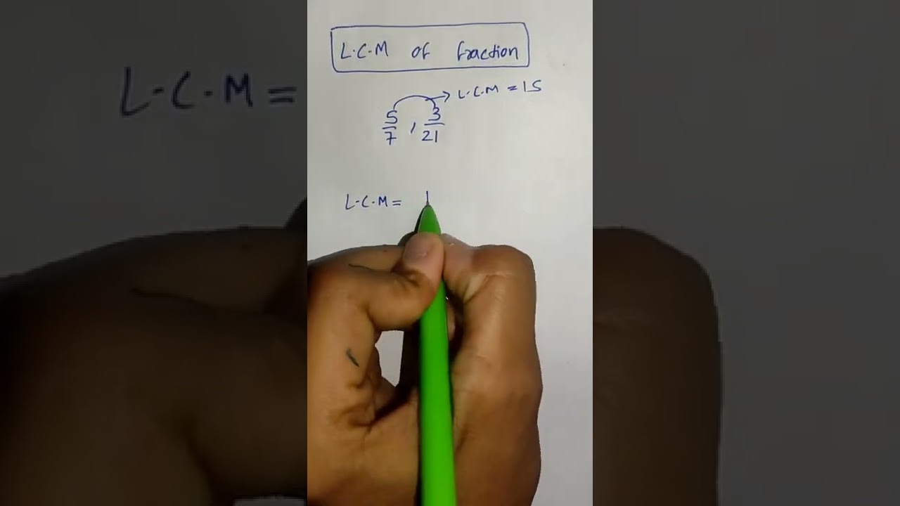 Easy Trick to Find the LCM of Fractions 🧮