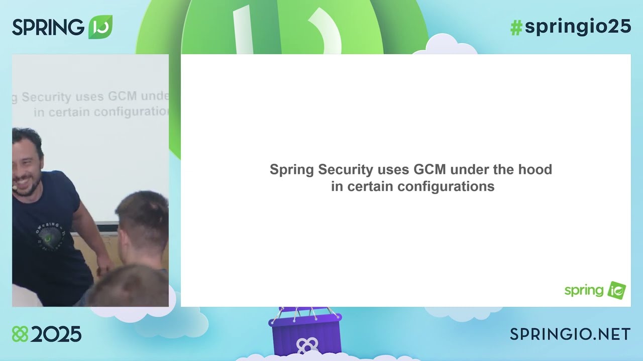 Cryptography Essentials for Spring Developers at Spring I/O 2025 🔐