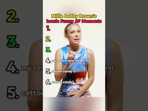 Millie Bobby Brown's Iconic Funny AF Moments. #MillieBobbyBrown #ranking #celebrity #usa #funny
