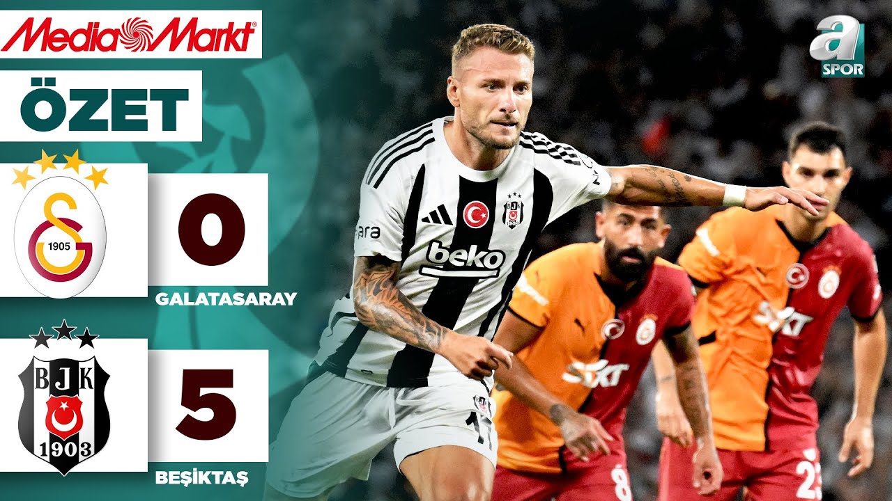 Galatasaray 0-5 Beşiktaş | Süper Kupa 2024 Maç Özeti ⚽