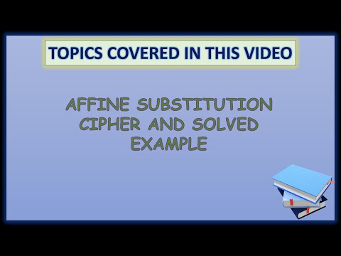 Cryptography and Network Security: #16 Affine Cipher