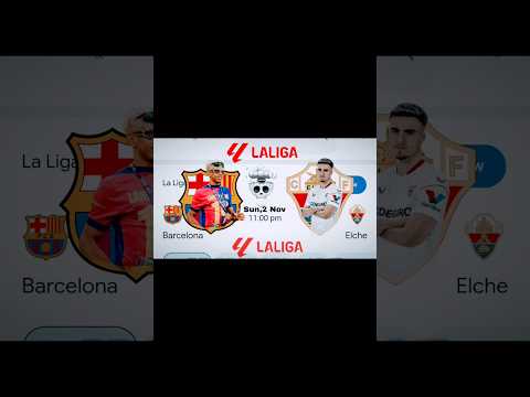 Barcelona vs Elche | La Liga Clash 2025 #BarcelonaVsElche #LaLiga #FCBarcelona #ElcheCF #Barca #foot