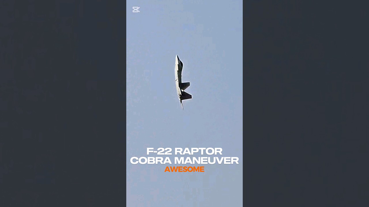 RC F-22 Raptor 90mm EDF Performs Cobra Maneuver ✈️