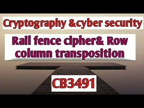 Transposition techniques in Cryptography and cyber security tamil||CCS||Anna university reg-2021.