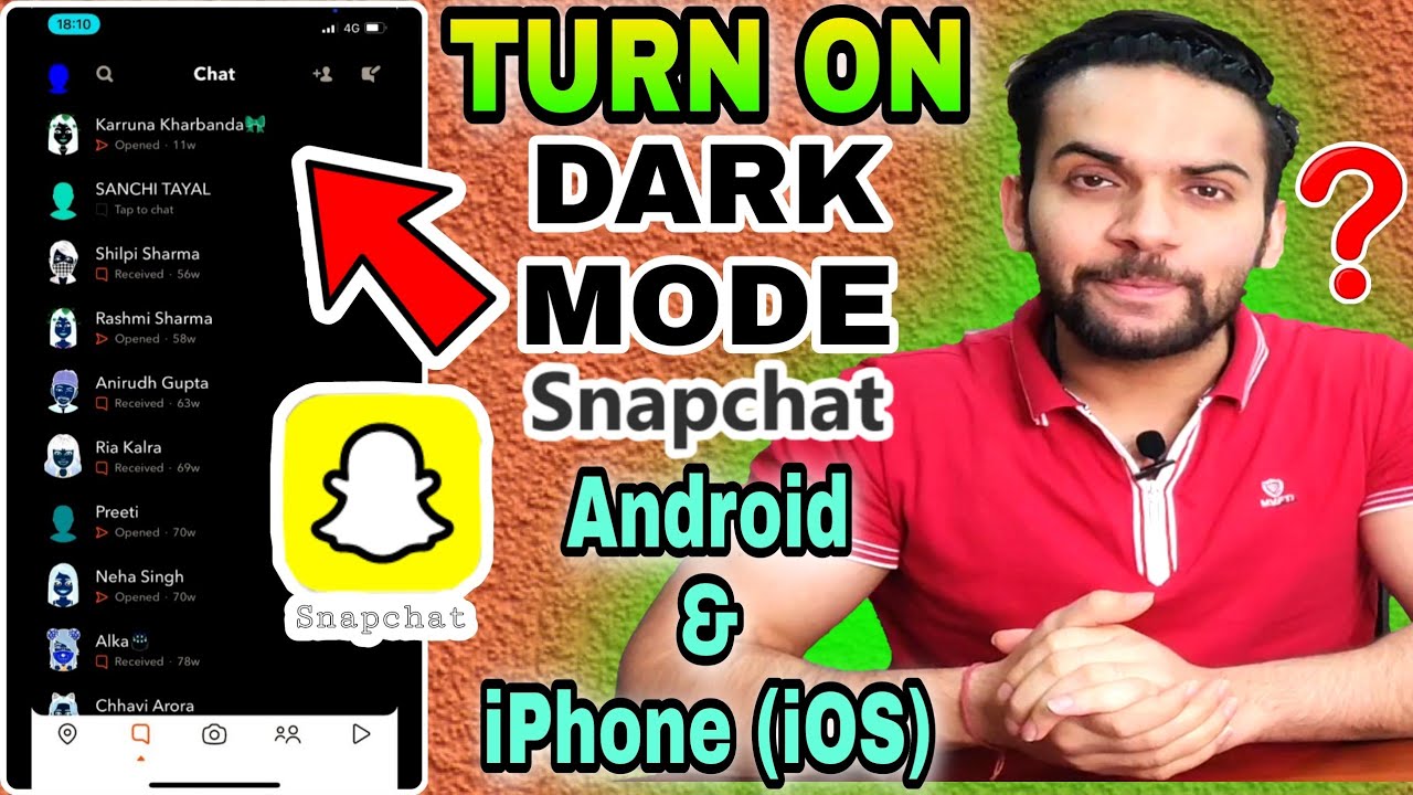 Enable Dark Mode on Snapchat for Android & iPhone