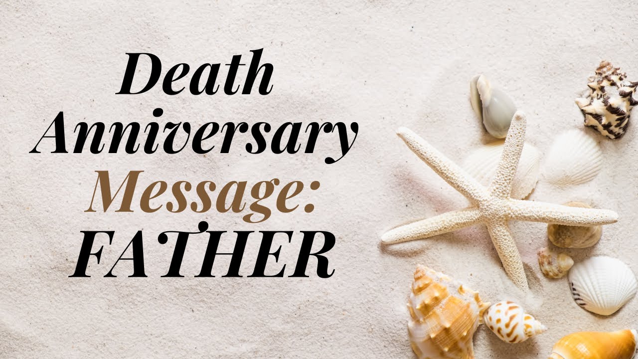 Father's Death Anniversary Sympathy Card ❤️