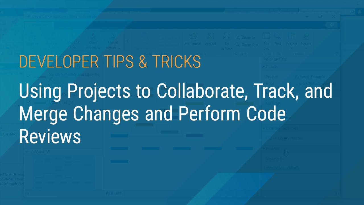 Utilizing Projects for Collaboration, Change Tracking, Merging, and Code Reviews