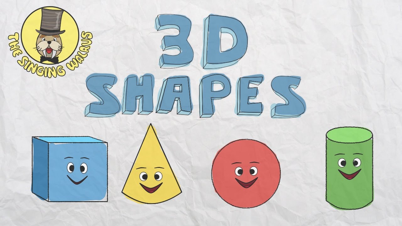Learn 3D Shapes with Fun Song for Kids 🎶 | The Singing Walrus
