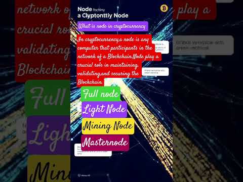 What is node in cryptocurrency #bitcoin #blockchain #cryptocurrency