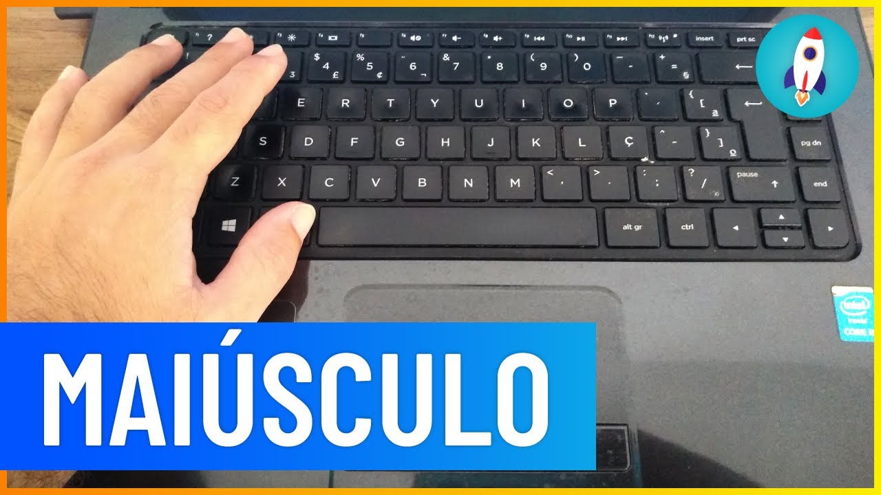 Como Colocar LETRA MAIÚSCULA NO TECLADO do Notebook - Rápido e Fácil