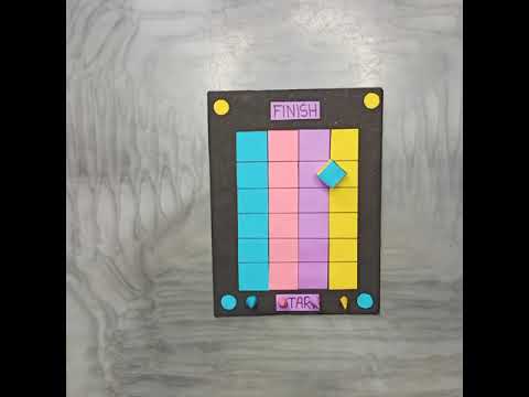 handmade dice on the board game