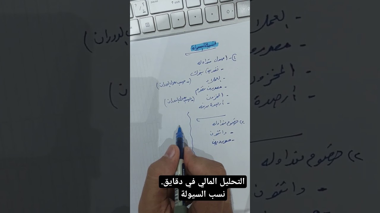 التحليل المالي بسرعة: نسب السيولة