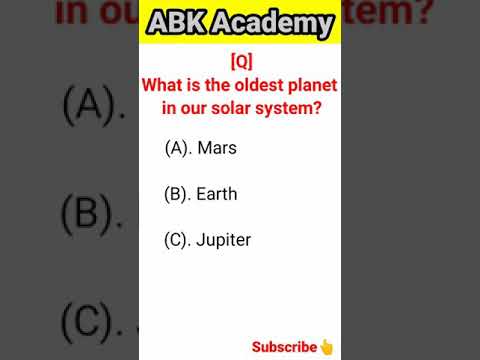 What is the oldest planet in our solar system?GK Question|English GK Question|#gkshort|#ABKAcademy