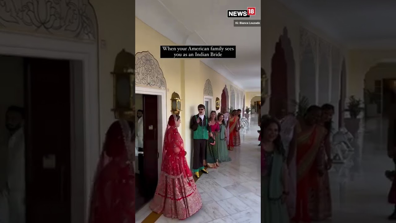 American Bride Wows Everyone in Stunning Indian Lehenga 🇮🇳 | Viral Wedding Reaction