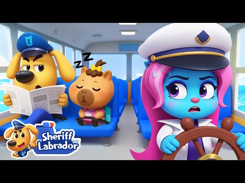 School Boat | 🌊 WaterCity Mystery | Police Cartoon | Safety Rules | Sheriff Labrador