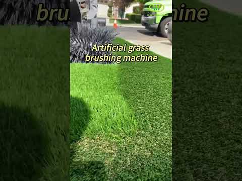 Artificial grass brushing machine, a good helper for lawn maintenance! #machine #artificialgrass