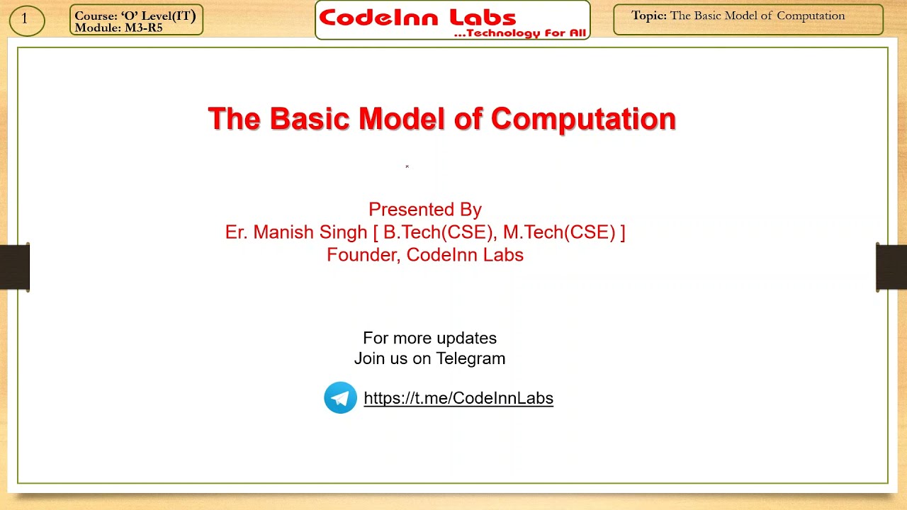 Understanding the Basic Model of Computation 🖥️
