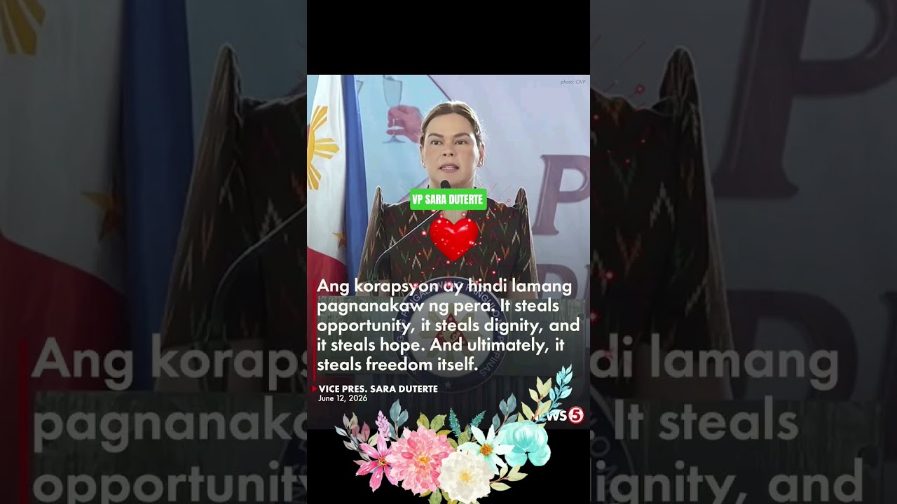 VP SARA DUTERTE MAY PAHAYAG ๐ #viralvideo