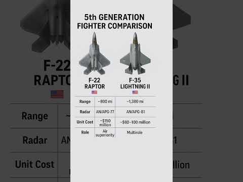 Comparing the F-22 and F-35: A Look at US 5th Generation Fighters