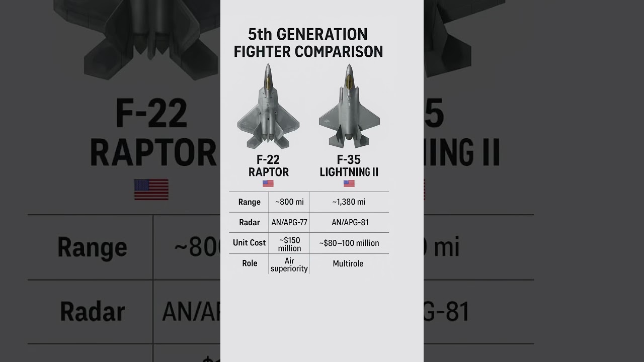Comparing the F-22 and F-35: A Look at US 5th Generation Fighters