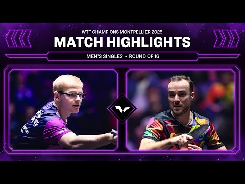 Felix Lebrun vs Simon Gauzy | MS R16 | #WTTMontpellier 2025