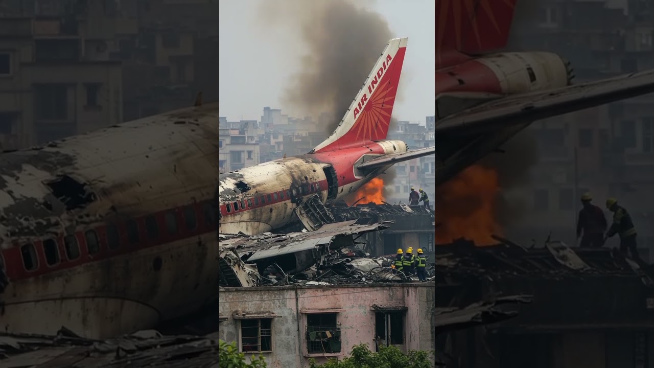 Shocking Footage of Air India Plane Crash 😢 | What Really Happened?
