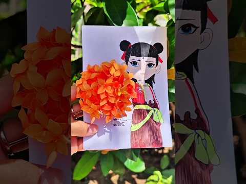 nesha😎 #artwork #satisfying #artwork #zhenhina #shorts #popular #flowers