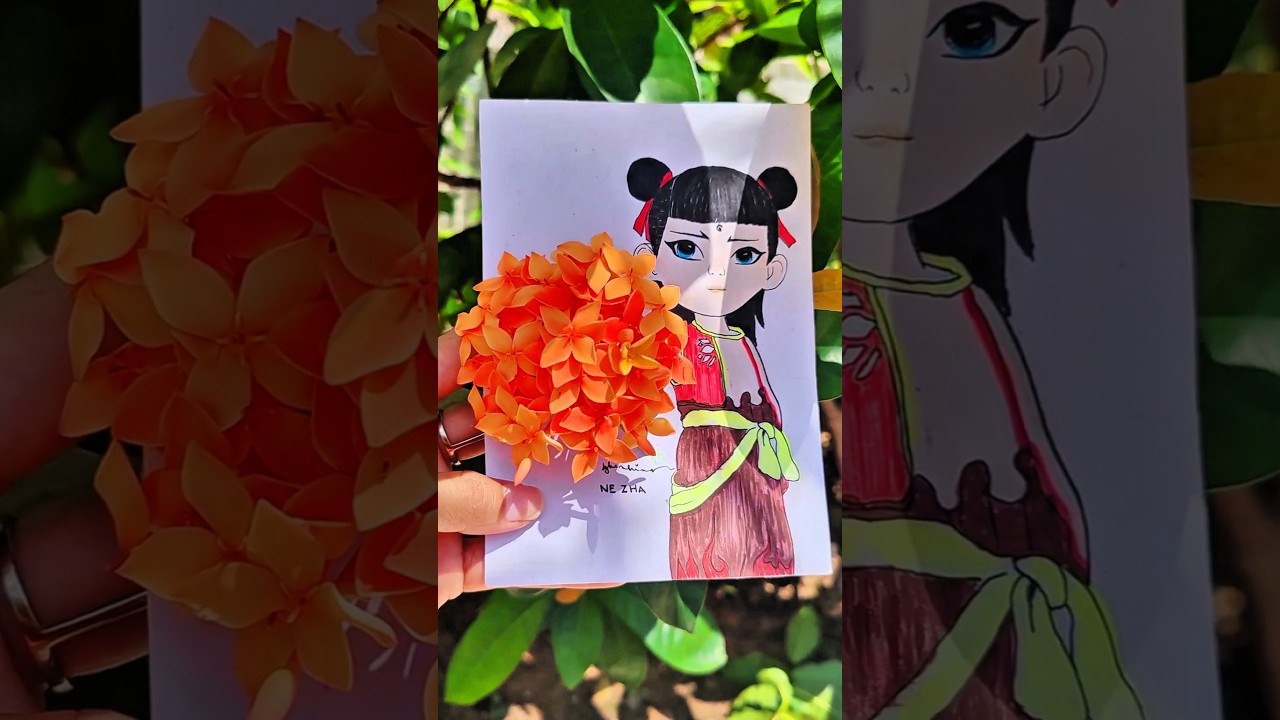 Mesmerizing Flower Artwork by Nesha 🌸 | Satisfying & Popular Short