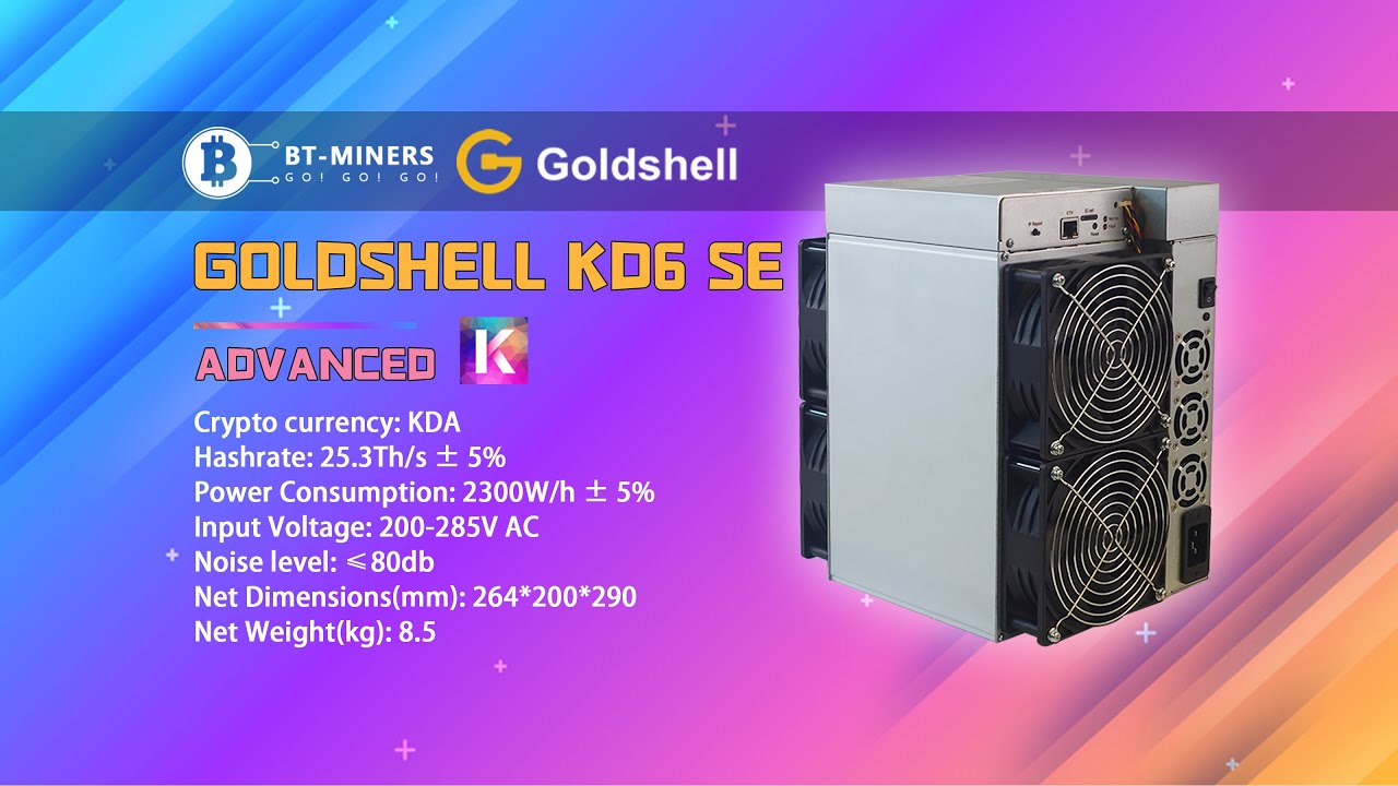 Goldshell KD6 SE Kadena Miner 25.6Th/s β‘
